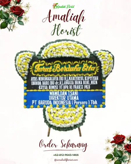 Papan Bunga Duka Ingin Jaya